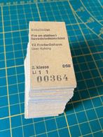 DSB-2 Treinkaartjes Edmondson Denemarken, Verzamelen, Spoorwegen en Tramwegen, Verzenden, Zo goed als nieuw, Trein, Kaart of Prent