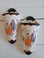2 mooie Gouda plateel wand vaasjes, Ophalen of Verzenden