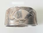 Zilveren Servetring  Art Nouveau Vis Slang, Antiek en Kunst, Ophalen of Verzenden, Zilver