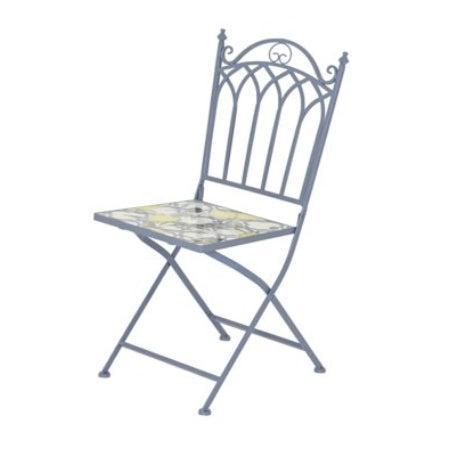 Bistrostoel Sorrento limoen mozai, Tuin en Terras, Tuinsets en Loungesets, Nieuw, Overige materialen, Stoel, Ophalen of Verzenden