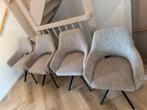 3x Jesper Home Yanai Draaibare Eetkamerstoelen Biscuit Beach, Huis en Inrichting, Ophalen, Zo goed als nieuw, Drie