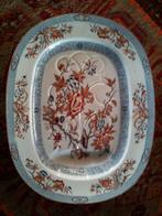 Grote zeldzame antieke schaal uit Engeland 53,5 cm. 1850.