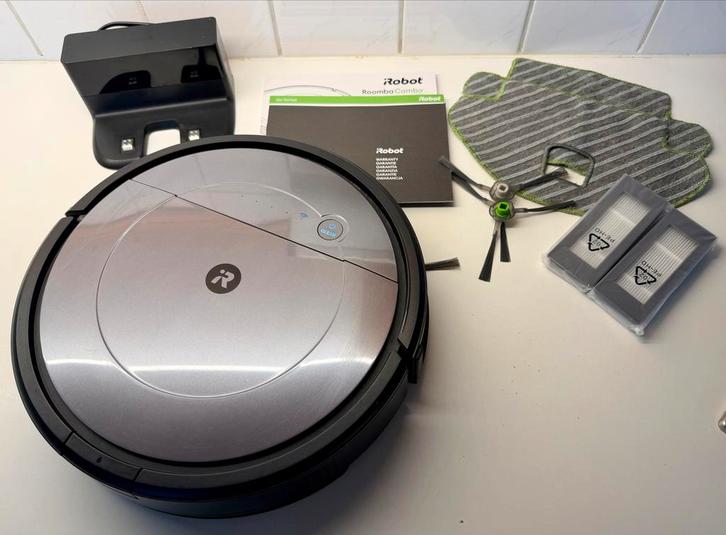 iRobot Roomba Combo R1138 Robotstofzuiger, Witgoed en Apparatuur, Stofzuigers, Zo goed als nieuw, Robotstofzuiger, Minder dan 1200 watt