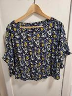 H&M Gebloemd Marineblauw Boho Blouse / Donkerblauw Bloes / T, Blauw, Maat 42/44 (L), Zonder mouw, Ophalen of Verzenden