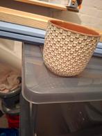 Grijze plantenpot - 10x10 cm, Ophalen, Gebruikt, Rond, Tuin