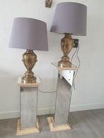 Grote koperen tafellampen, Ophalen of Verzenden, Gebruikt, Metaal, 50 tot 75 cm