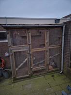 Voliere met plexiglas ramen en verlichting., Ophalen of Verzenden, Gebruikt, Hout, Volière