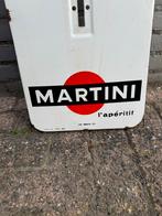 Vintage Martini emaille Reclamebord, Reclamebord, Gebruikt, ., Ophalen of Verzenden