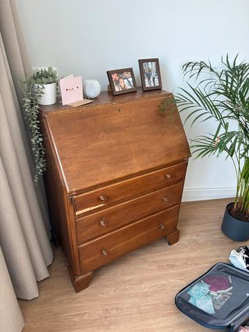 Vintage Secretaire met Opbergruimte beschikbaar voor biedingen