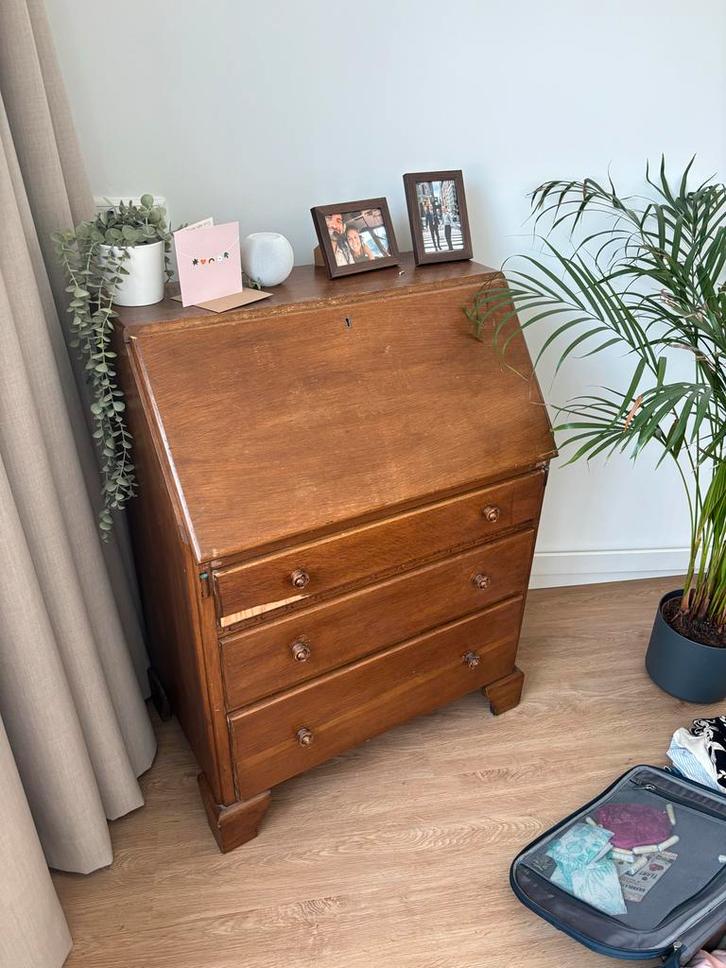 Vintage Secretaire met Opbergruimte, Huis en Inrichting, Kasten | Secretaires, Gebruikt, Ophalen of Verzenden