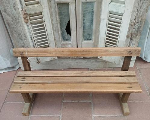 Oud kerkbankje, kinder kerkbankje, bankje, houten bank, Antiek en Kunst, Curiosa en Brocante, Ophalen