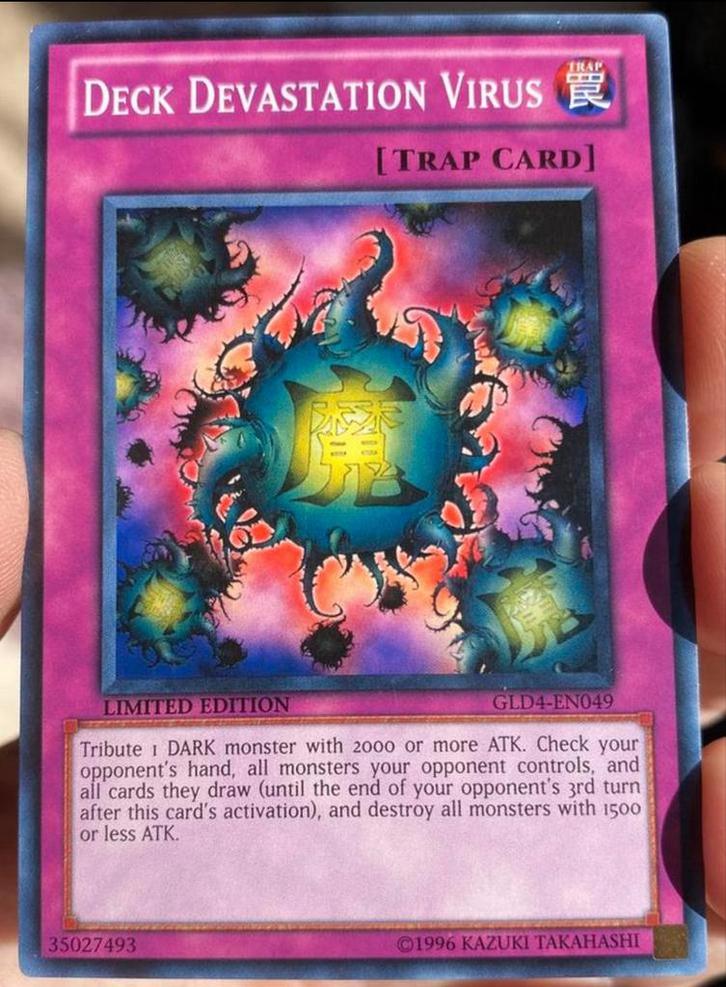 Yu-Gi-Oh! Deck Devastation Virus GLD4 Limited Edition !, Hobby en Vrije tijd, Verzamelkaartspellen | Yu-gi-Oh!, Zo goed als nieuw
