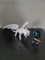 How to Train Your Dragon - Hiccup & Lichtfury Figuren, Ophalen of Verzenden, Gebruikt