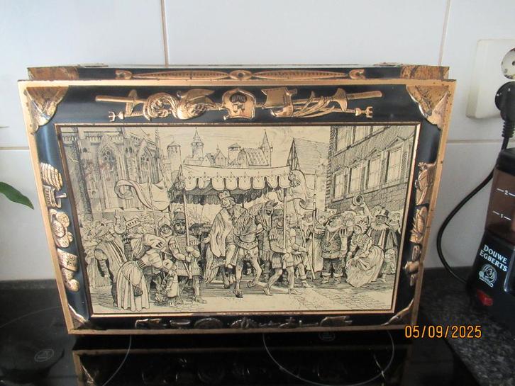 BLIK- KOEKEN -LEBKUCHENFABRIK OTTO SCHMIDT NURNBERG, Verzamelen, Blikken, Gebruikt, Overige, Ophalen of Verzenden