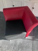 Stoel Montel twee kleuren leerlook, Huis en Inrichting, Fauteuils, Ophalen, Gebruikt, Minder dan 75 cm, Leer