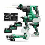 Hikoki KC18DEWHZ Combiset - 18 V / in tas. Inclusief 3x