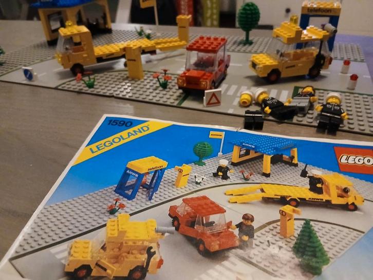 LEGO set 1590 wegenwacht ANWB - Compleet!, Kinderen en Baby's, Speelgoed | Duplo en Lego, Gebruikt, Lego, Complete set, Ophalen of Verzenden