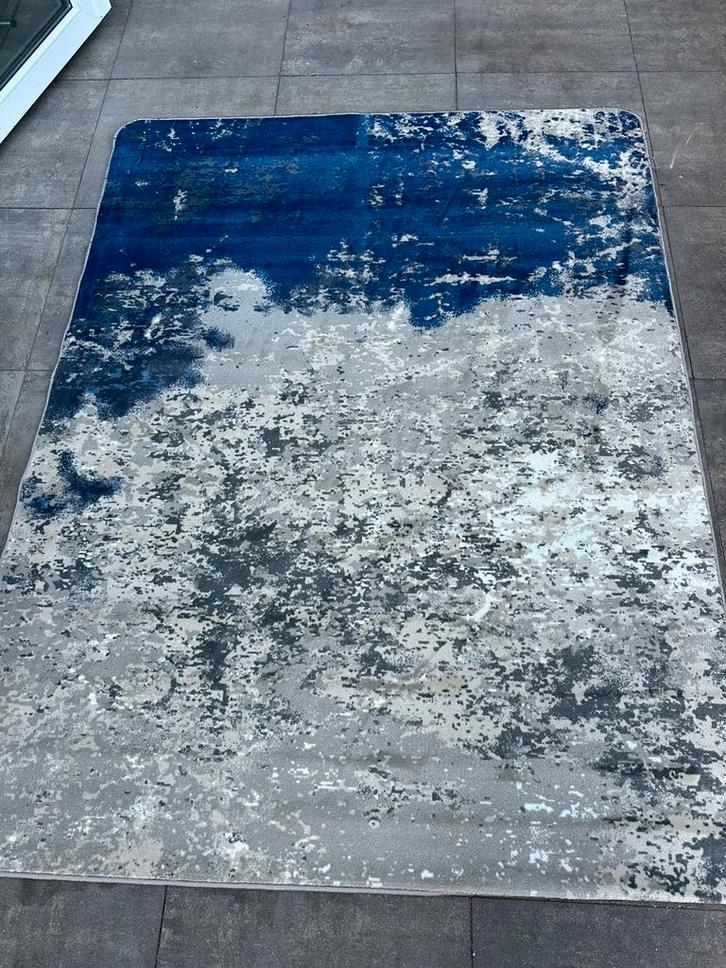 Nieuw groot grijs / blauw vloerkleed 3m bij 2m, Huis en Inrichting, Stoffering | Tapijten en Kleden, Zo goed als nieuw, 200 cm of meer