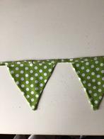 Vlaggetjes slinger, groen/ wit, Ophalen of Verzenden, Nieuw, Versiering, Geboorte of Huwelijk