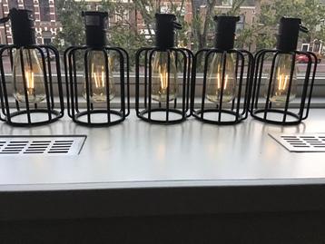 Solar buitenlantaarns zwart buitenlampen solar 5 stuks 20,- beschikbaar voor biedingen