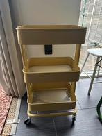 Ikea råskog trolley okergeel, Huis en Inrichting, Ophalen, Zo goed als nieuw