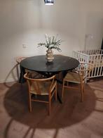 Ronde marmeren eettafel, Huis en Inrichting, Tafels | Eettafels, Ophalen, Overige materialen, Rond, Zo goed als nieuw