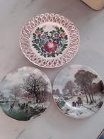 Royal Schwabap. vintage wandborden winterlandschap, Antiek en Kunst, Ophalen of Verzenden