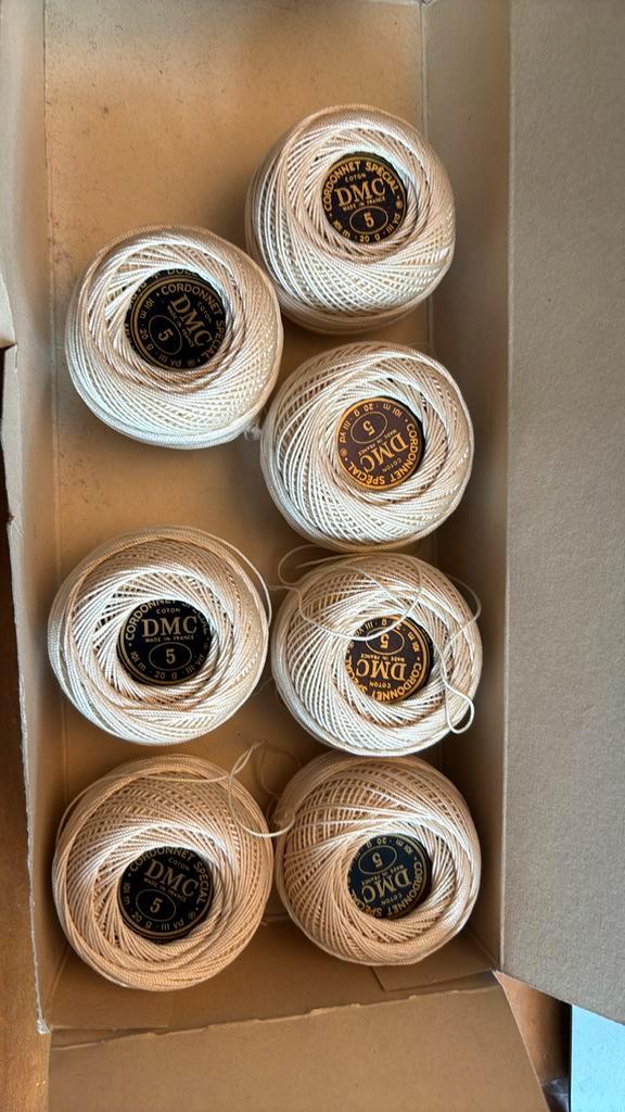 DMC Cordonnet Special haakgaren dikte 5, kleur ecru, Hobby en Vrije tijd, Breien en Haken, Nieuw, Breien of Haken, Wol of Garen