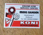 Sticker KONI Service Center, Ebers Banden, Eindhoven, Verzamelen, Ophalen of Verzenden, Overige typen