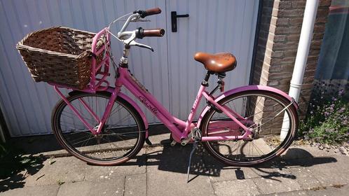 Roze transportfiets Gazelle Miss Grace 28 inch, Fietsen en Brommers, Fietsen | Dames | Damesfietsen, Gebruikt, Gazelle, Versnellingen