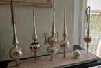 lotje van 4 oude kerstboompieken~oude deukpieken~bellenpiek, Diversen, Kerst, Ophalen of Verzenden, Gebruikt