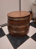 Tafeltje gemaakt van half houten vat, Antiek en Kunst, Ophalen