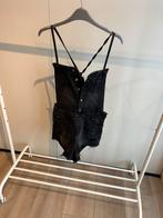 Zwarte Korte Tuinbroek Denim Co., Maat 38/40 (M), Verzenden, Zwart, Zo goed als nieuw