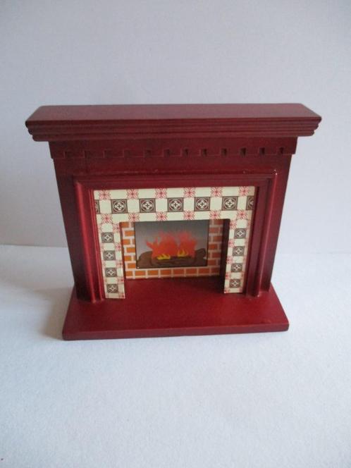 poppenhuis openhaard, Verzamelen, Poppenhuizen en Toebehoren, Zo goed als nieuw, Decoratie, Ophalen of Verzenden