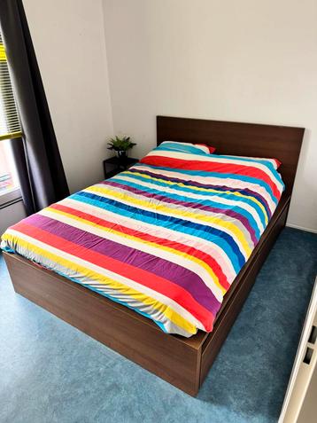 IKEA Malm bed 140x200 compleet met matras en lattenbodem beschikbaar voor biedingen