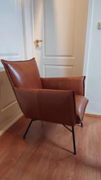 Stijlvolle Jess Design Leren Stoelen - Zo Goed Als Nieuw, Huis en Inrichting, Ophalen, Minder dan 75 cm, Zo goed als nieuw, Metaal