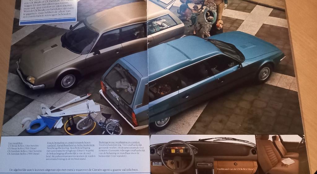 Citroën CX Breaks / Familiales brochure 1982, Verzenden, Zo goed als nieuw, Citroën