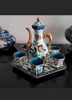 Cloisonne thee/koffie set.  Prachtig !!, Ophalen of Verzenden