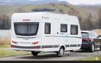 Dethleffs C'joy 410 QL  2021 Compacte lichtgewicht caravan!, Caravans en Kamperen, Standaardzit, Omvormbare zithoek, 75 kg, 750 - 1000 kg