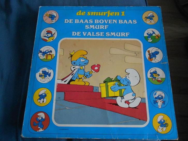 blauwe Smurfen LP vinyl de smurfen 1, Verzamelen, Smurfen, Gebruikt, Overige typen, Verschillende Smurfen, Ophalen