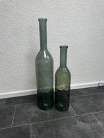 2 vazen groen, Huis en Inrichting, Woonaccessoires | Vazen, Ophalen of Verzenden, Minder dan 50 cm, Groen, Glas