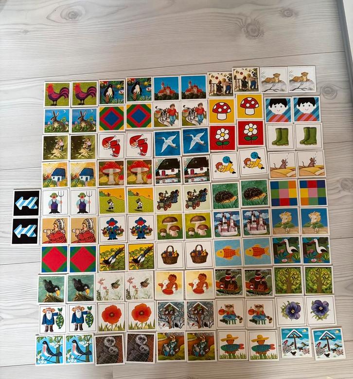 Vintage memory, Hobby en Vrije tijd, Gezelschapsspellen | Bordspellen, Gebruikt, Ophalen of Verzenden