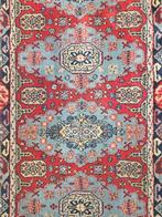 Vintage oosters wol vloerkleed Kaukas medallions 59x100cm, Persian Perzisch vintage oosters hype, Gebruikt, 50 tot 100 cm, Crème