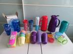 Nieuw THERMOSKAN / Fles en veel Plastic Bekers Rietjes, Ophalen of Verzenden, Nieuw