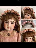 🌿 Pop,Jumeau,” ANTIEK/OUD BLOEMENKRANSJE/DIADEEM”🌿, Verzenden