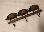Vintage kapstok “varkens”, Ophalen of Verzenden, Zo goed als nieuw, Metaal, Wandkapstok