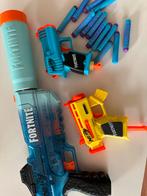 Nerf Pistolen + Nitro Racer + Pijltjes, Ophalen of Verzenden, Gebruikt, Jongen of Meisje