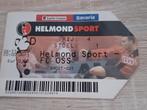 Oude ticket Helmond Sport - FC OSS   06-11-2009, Verzenden, Gebruikt, Overige binnenlandse clubs, Overige typen