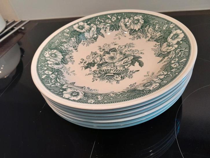 Villeroy en Boch BALMORAL ( Groen ) diep bord / diepe borden, Antiek en Kunst, Antiek | Porselein, Ophalen