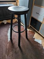 Houten barkruk, Huis en Inrichting, Barkrukken, Ophalen, Gebruikt, Met voetsteun, 60 tot 90 cm